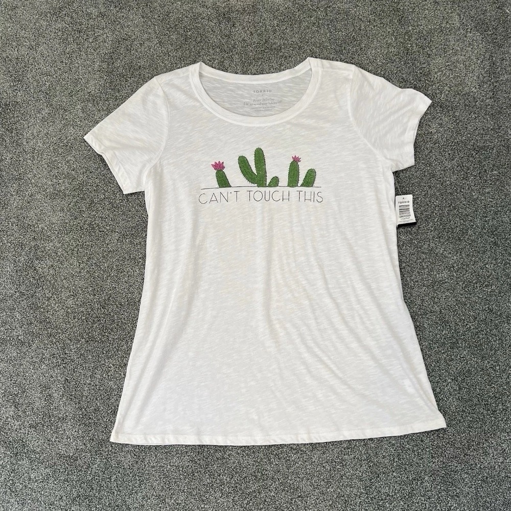 Torrid Can’t Touch This Cactus Graphic T Shirt Womens Size 2 Plus NWT